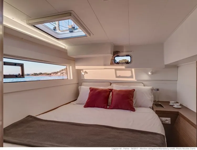 Cabin on Mamma Mia, a Lagoon 40 catamaran at Grad Šibenik, Croatia