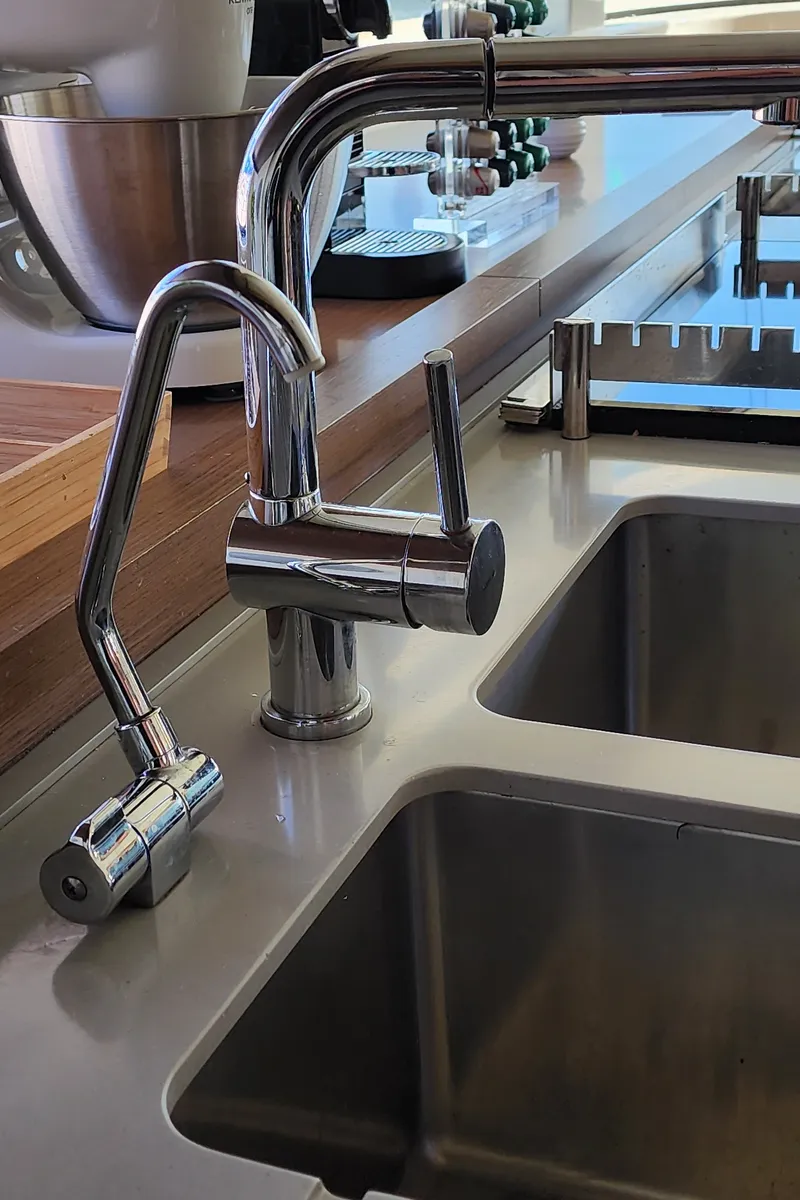 Galley of Tamiro, a Lagoon 52F catamaran at Municipal Unit of Lefkada, Greece
