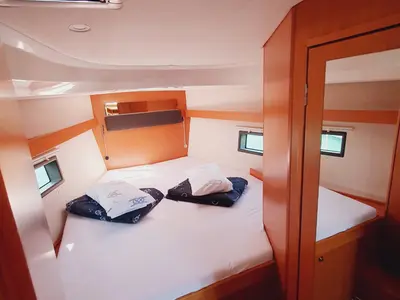 Cabin on Lucia, a Bavaria C42 sailboat at Grad Pula, Croatia