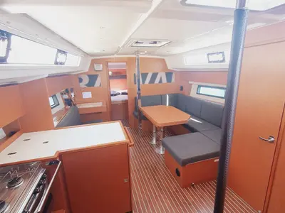 Salon of Lucia, a Bavaria C42 sailboat at Grad Pula, Croatia