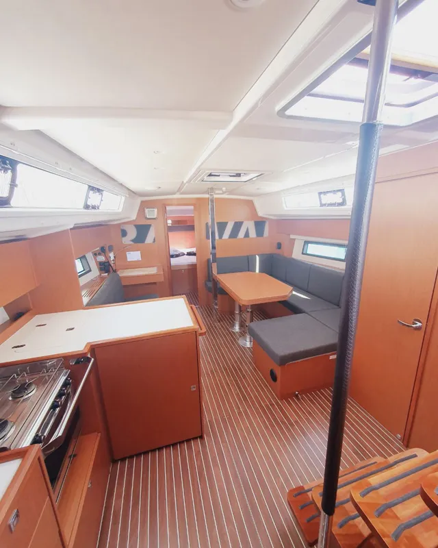 Salon of Lucia, a Bavaria C42 sailboat at Grad Pula, Croatia