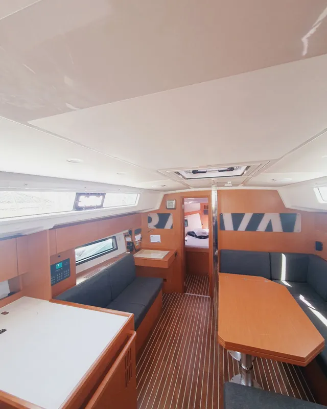 Salon of Lucia, a Bavaria C42 sailboat at Grad Pula, Croatia