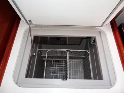Galley of Tiamo, a Beneteau Oceanis 43 sailboat at Municipal Unit of Lefkada, Greece