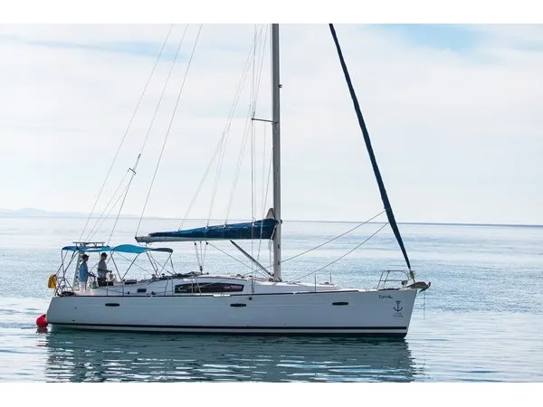 Exterior view of Tiamo, a Beneteau Oceanis 43 sailboat at Municipal Unit of Lefkada, Greece