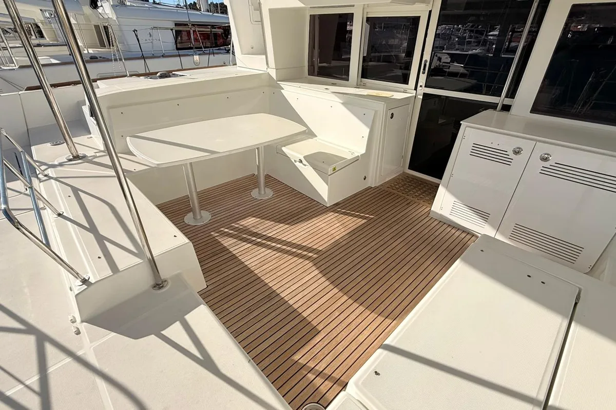 Cabin on Miriam, a Lagoon 450 F catamaran at Primošten, Croatia
