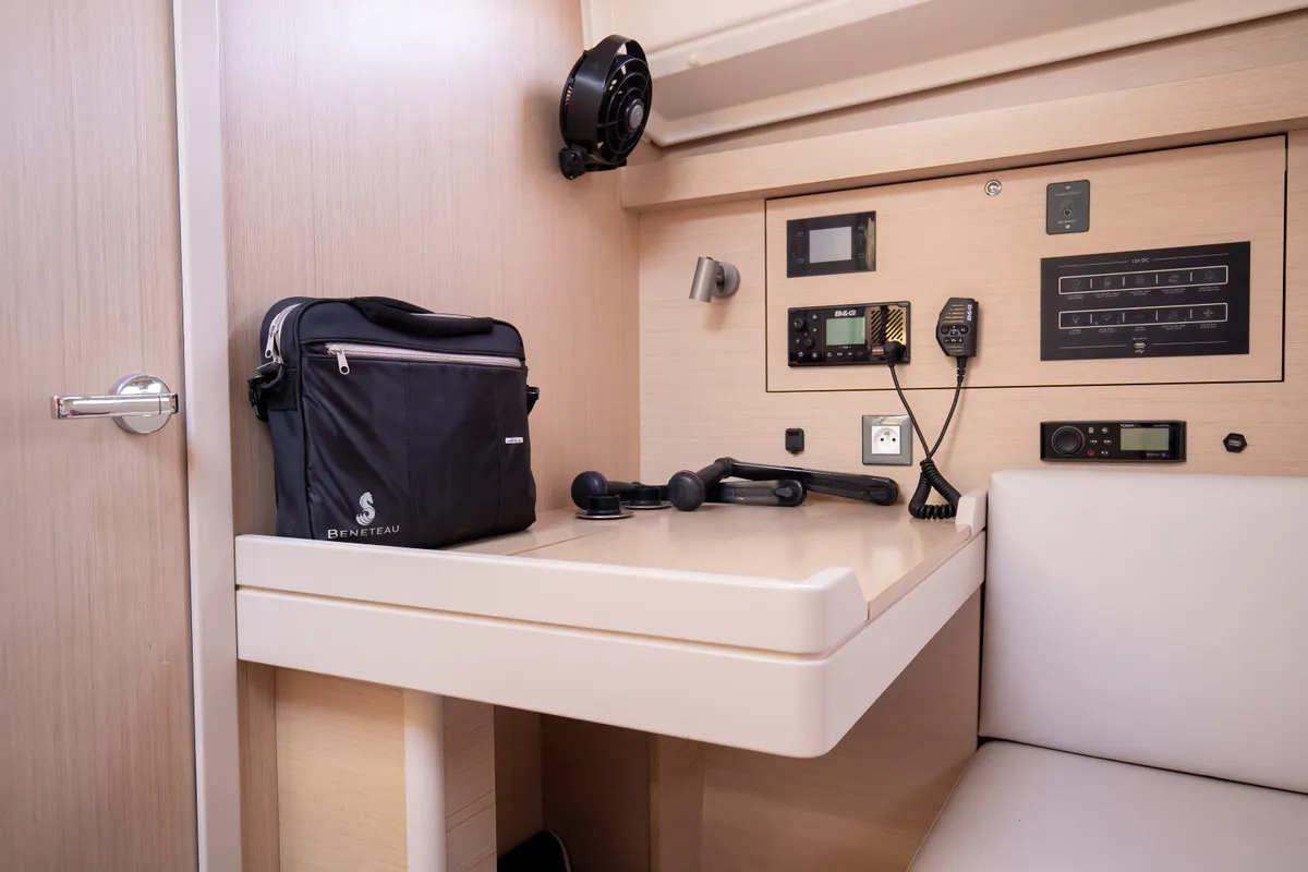 Salon of Gea, a Beneteau Oceanis 40.1 sailboat at Salerno, Italy