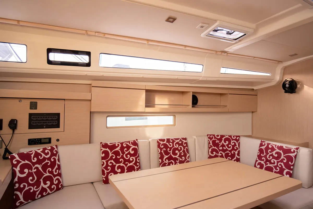 Salon of Gea, a Beneteau Oceanis 40.1 sailboat at Salerno, Italy