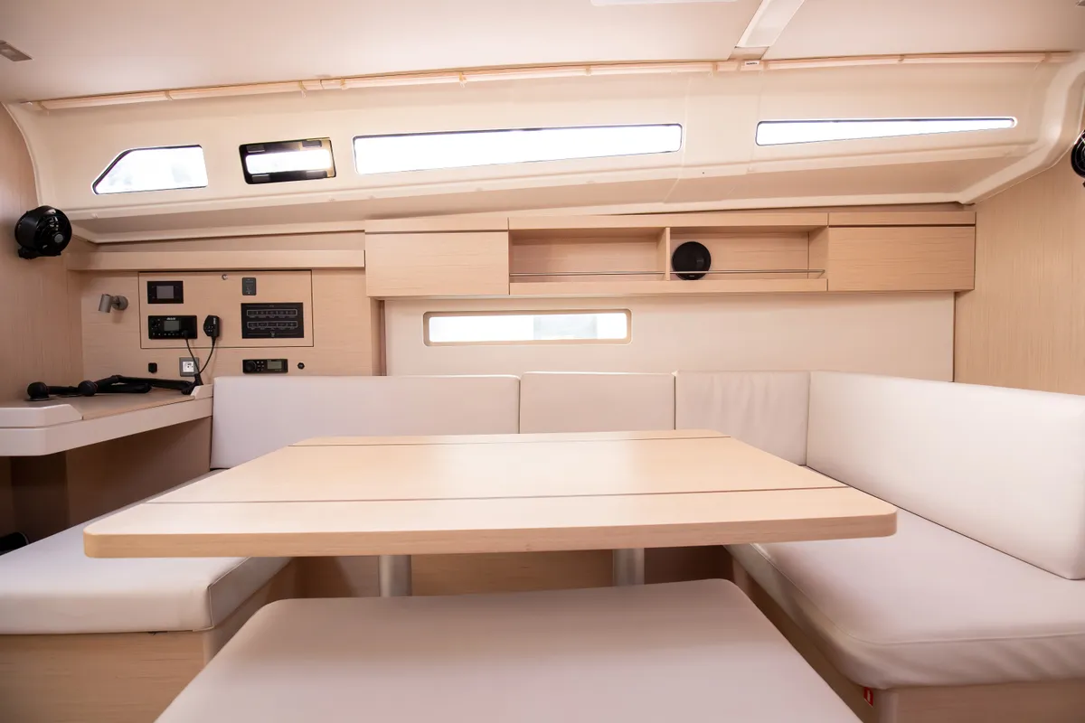 Salon of Gea, a Beneteau Oceanis 40.1 sailboat at Salerno, Italy