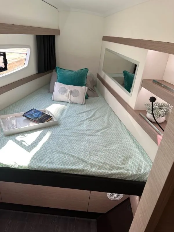 Cabin on Sea Magik, a Fountaine Pajot Isla 40 catamaran at Charlotte Amalie, United States