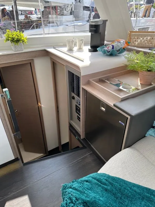 Galley of Sea Magik, a Fountaine Pajot Isla 40 catamaran at Charlotte Amalie, United States