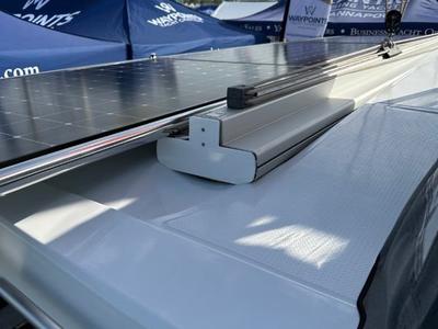 Cockpit of Sea Magik, a Fountaine Pajot Isla 40 catamaran at Charlotte Amalie, United States