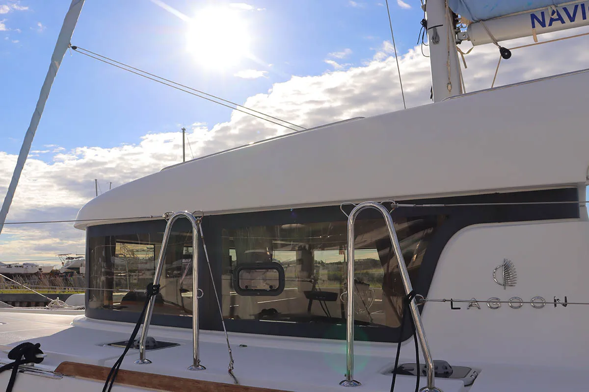 Kylana, a Lagoon 40 catamaran at Road Town, British Virgin Islands