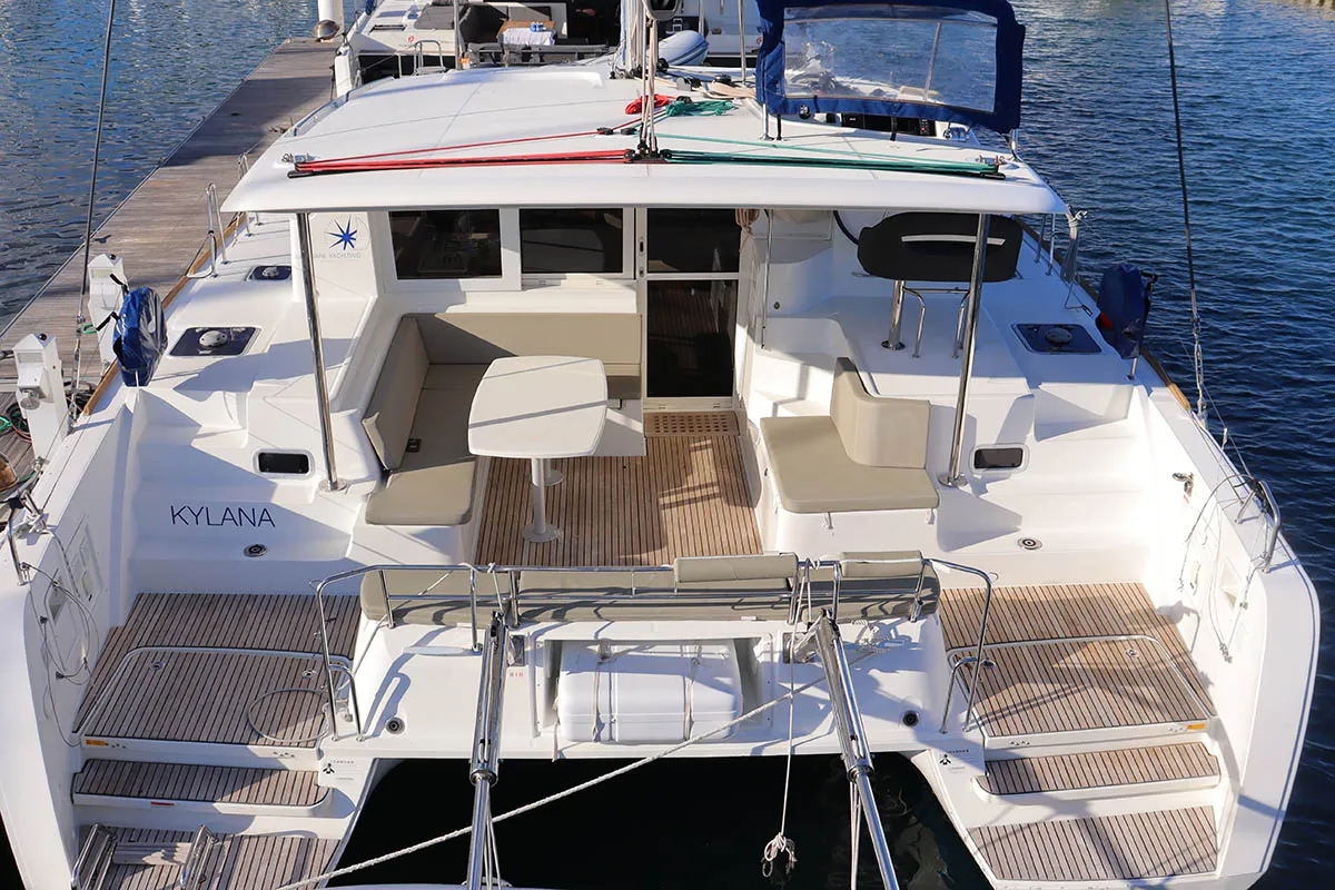 Kylana, a Lagoon 40 catamaran at Road Town, British Virgin Islands