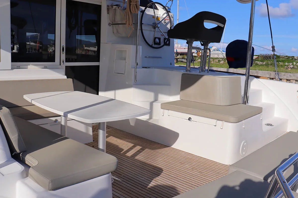 Kylana, a Lagoon 40 catamaran at Road Town, British Virgin Islands