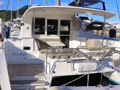 Kylana, a Lagoon 40 catamaran at Road Town, British Virgin Islands