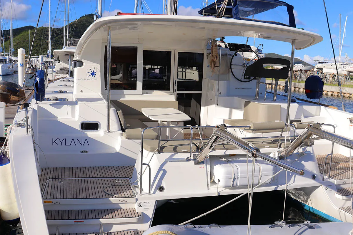 Kylana, a Lagoon 40 catamaran at Road Town, British Virgin Islands