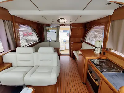 Galley of Ardea, a Beneteau Antares 13,80 motor yacht at Općina Sukošan, Croatia