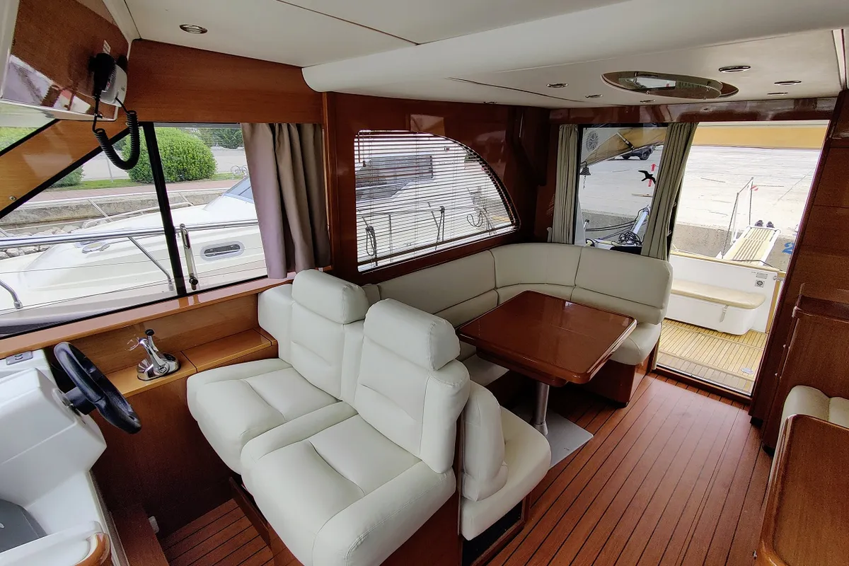 Salon of Ardea, a Beneteau Antares 13,80 motor yacht at Općina Sukošan, Croatia