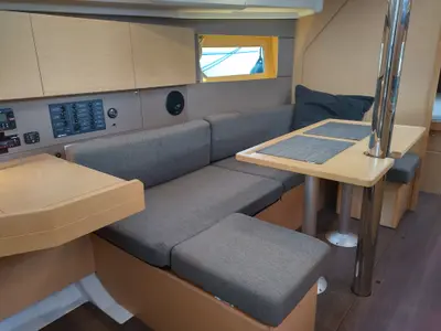 Salon of Zomer, a Beneteau Oceanis 35 sailboat at Yerseke, Netherlands