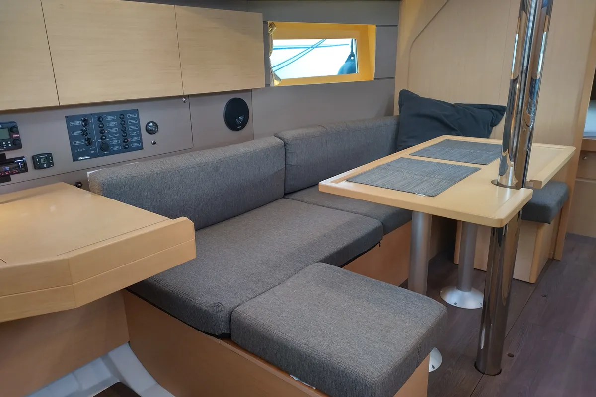 Salon of Zomer, a Beneteau Oceanis 35 sailboat at Yerseke, Netherlands