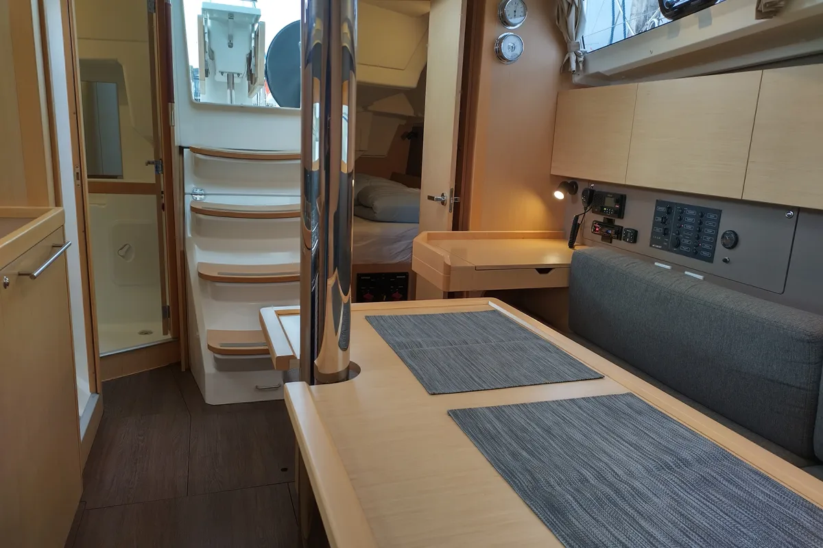 Salon of Zomer, a Beneteau Oceanis 35 sailboat at Yerseke, Netherlands