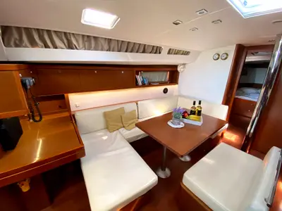 Melina, a Beneteau Oceanis 48 sailboat at Municipal Unit of Rhodes, Greece