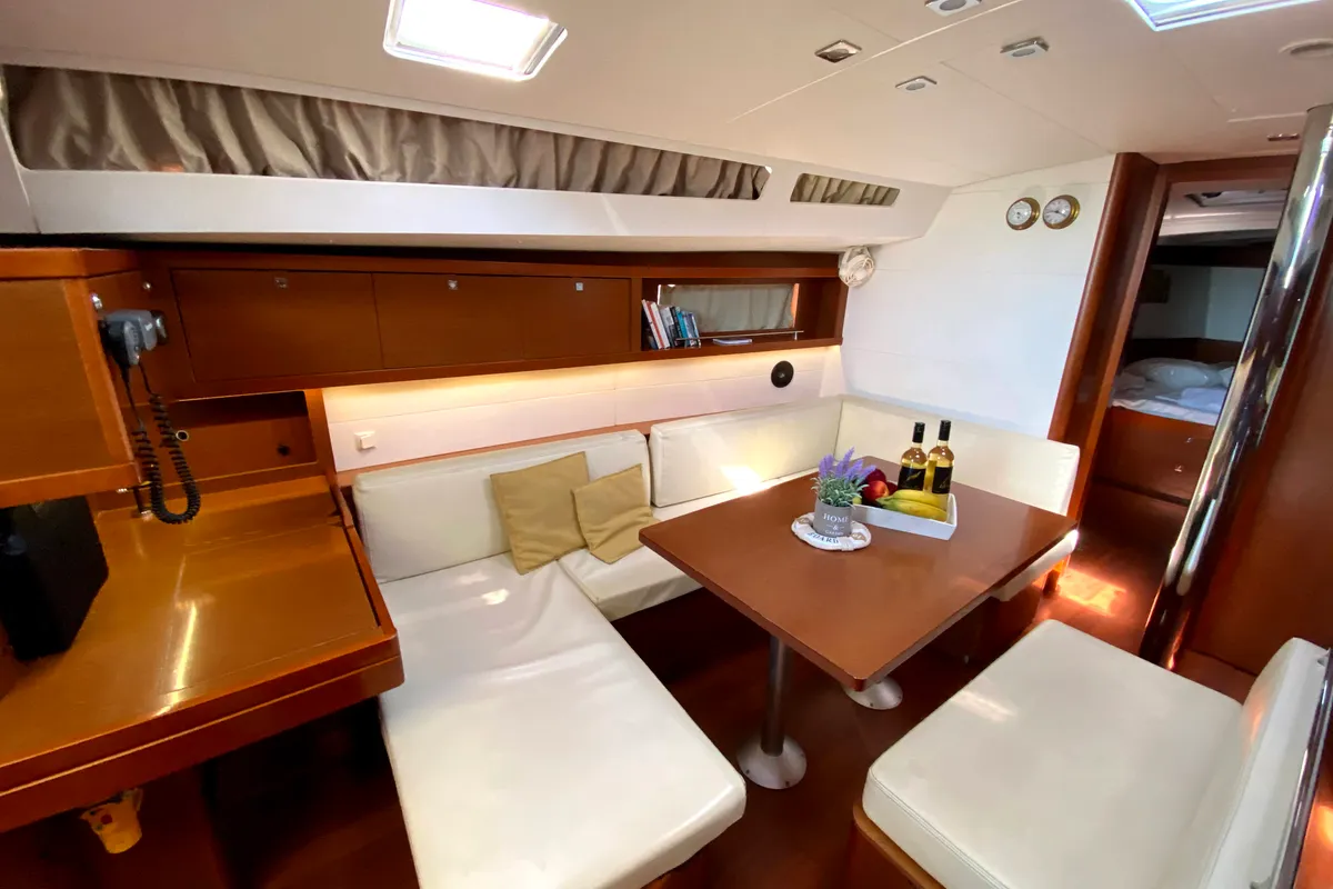 Melina, a Beneteau Oceanis 48 sailboat at Municipal Unit of Rhodes, Greece