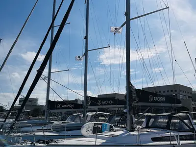 Melina, a Beneteau Oceanis 48 sailboat at Municipal Unit of Rhodes, Greece