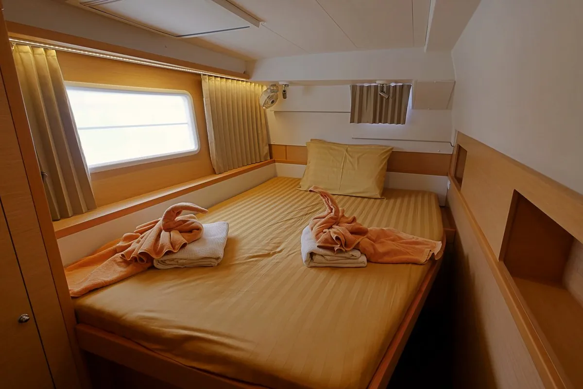 Cabin on Anastasia, a Lagoon 400 S2 catamaran at Mai Khao, Thailand