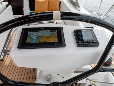 Circe, a Beneteau Oceanis 46.1 sailboat at Cannigione, Italy