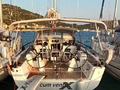 Cockpit of Cum Ventis, a X-Yachts X4³ sailboat at Općina Rogoznica, Croatia