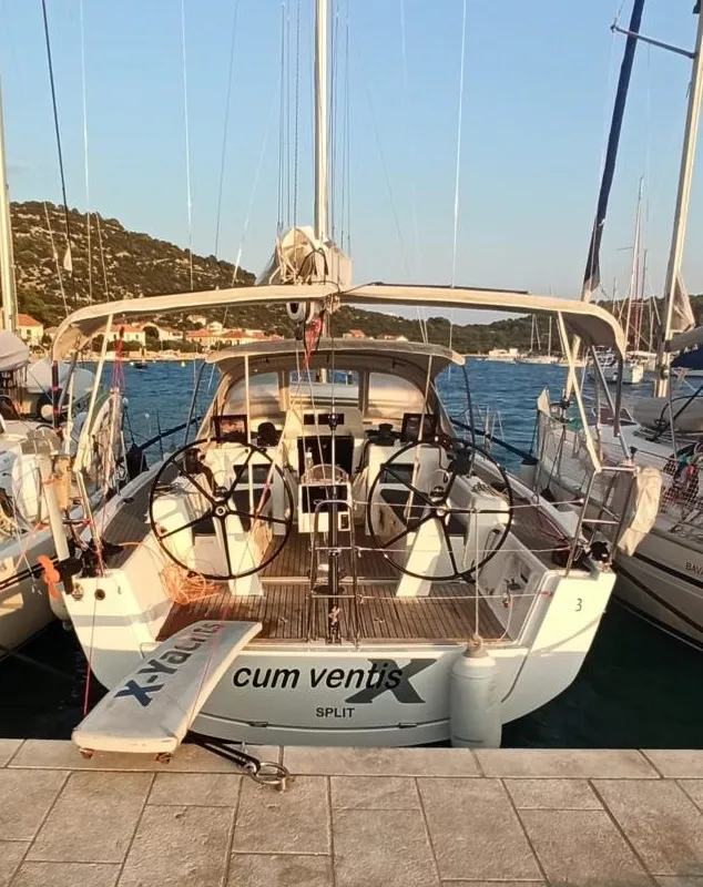 Cockpit of Cum Ventis, a X-Yachts X4³ sailboat at Općina Rogoznica, Croatia
