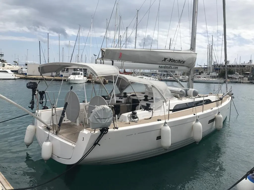Exterior view of Cum Ventis, a X-Yachts X4³ sailboat at Općina Rogoznica, Croatia