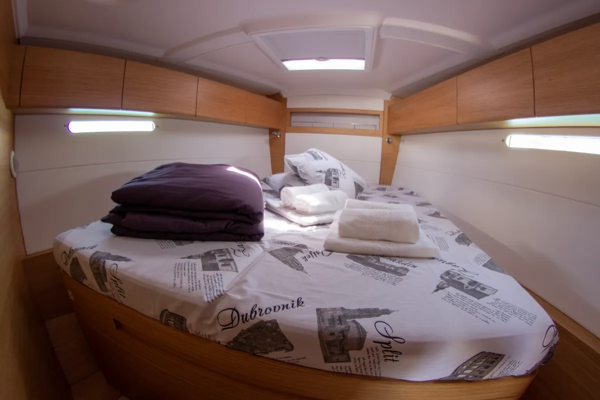 Cabin on Cum Ventis, a X-Yachts X4³ sailboat at Općina Rogoznica, Croatia