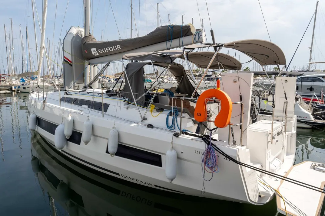 Exterior view of Key West, a Dufour 41 sailboat at Hyères, France