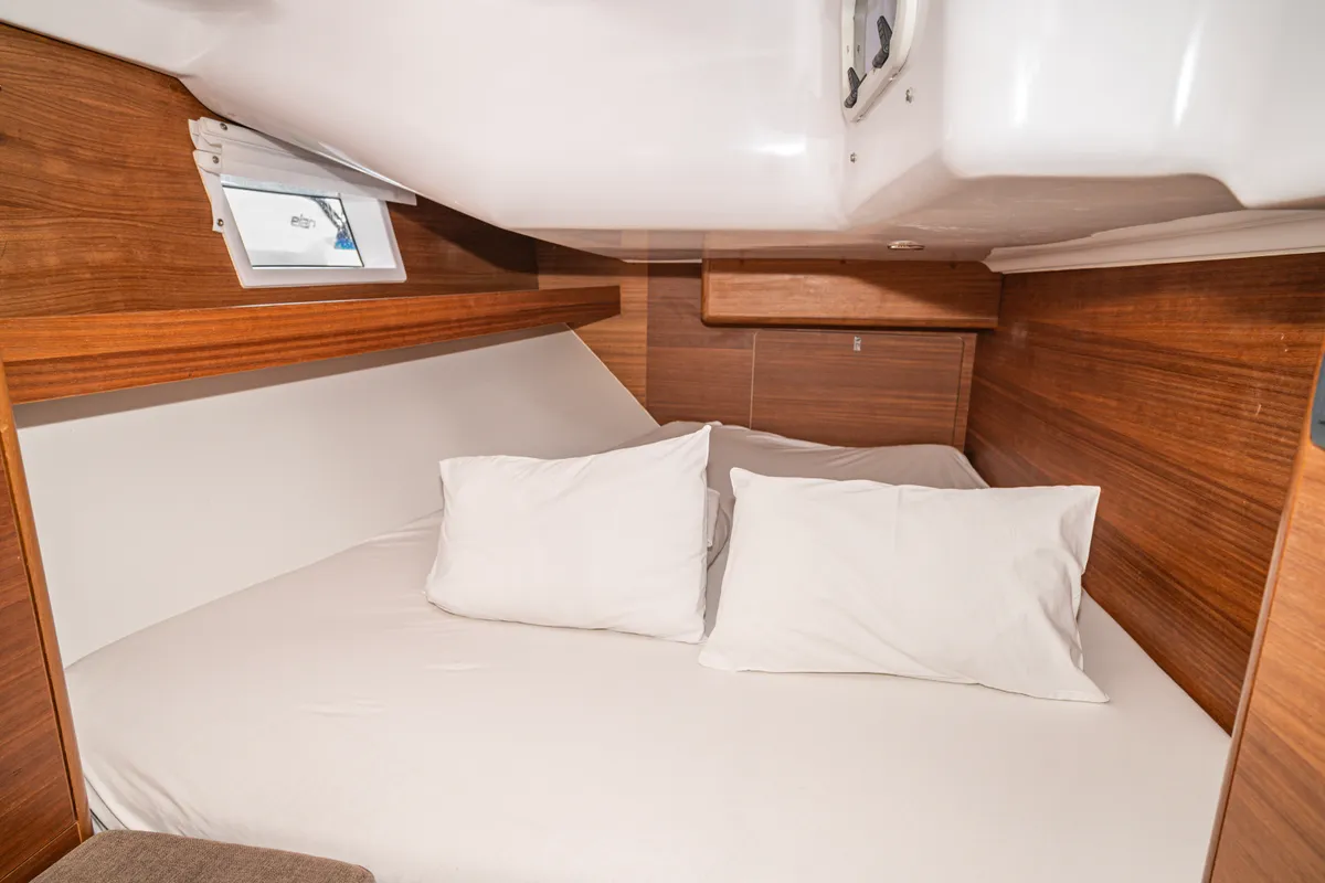Cabin on Anastasia, a Elan Impression 45.1 sailboat at Pirovac, Croatia