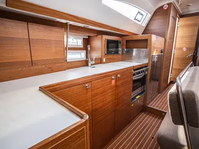 Galley of Anastasia, a Elan Impression 45.1 sailboat at Pirovac, Croatia