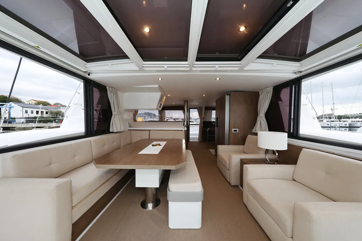 Galley of Apollo, a Bali 4.4 catamaran at Općina Rogoznica, Croatia