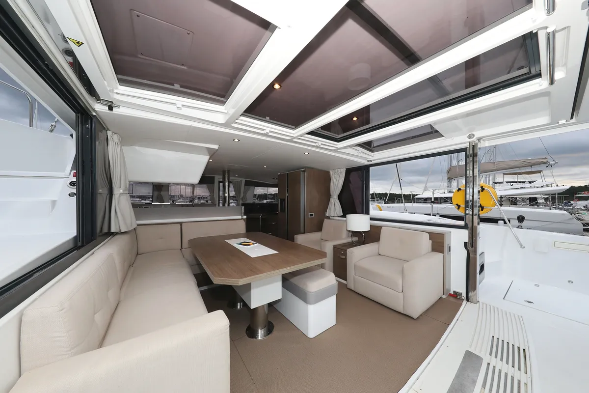 Galley of Apollo, a Bali 4.4 catamaran at Općina Rogoznica, Croatia