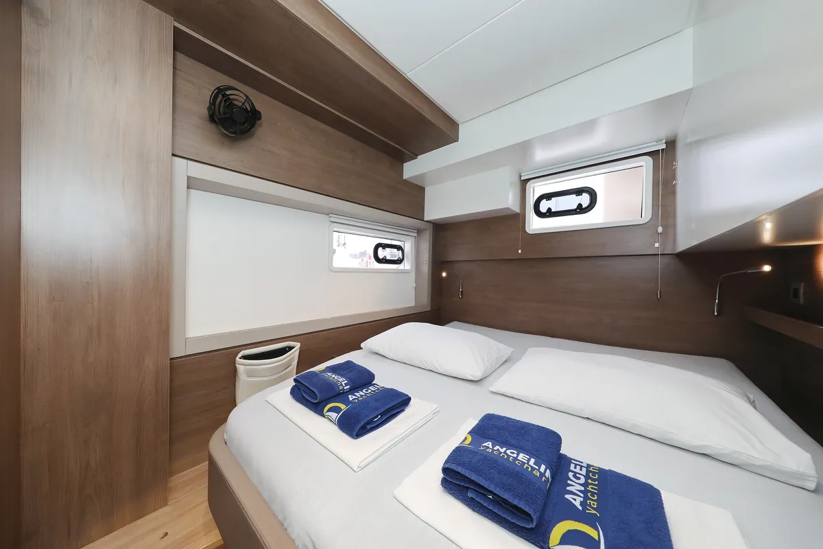 Cabin on Apollo, a Bali 4.4 catamaran at Općina Rogoznica, Croatia