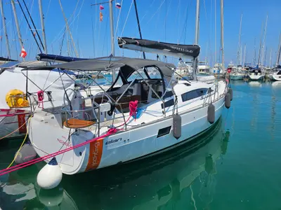 HMS Magnolia, a Elan Impression 45.1 sailboat at Izola, Slovenia