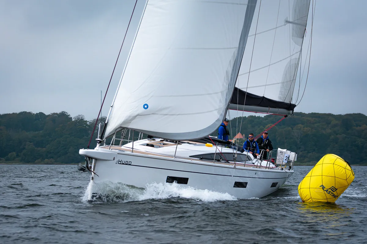 Exterior view of Hugo, a Dehler 46 SQ sailboat at Grad Pula, Croatia