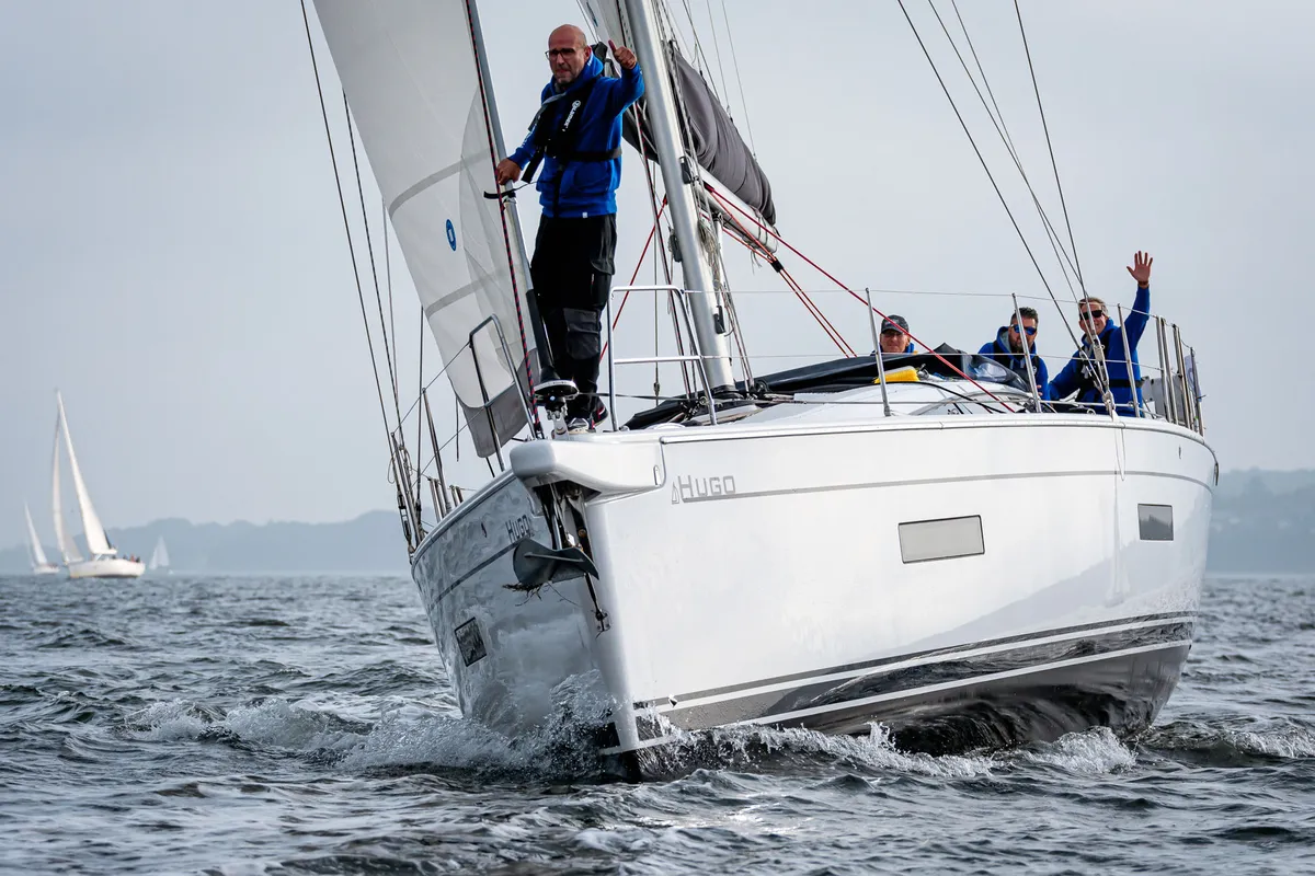 Exterior view of Hugo, a Dehler 46 SQ sailboat at Grad Pula, Croatia