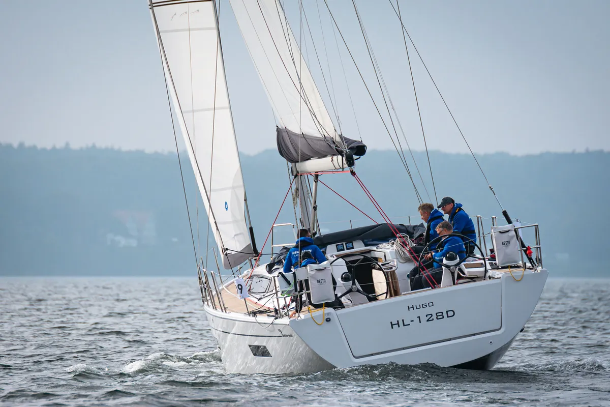 Exterior view of Hugo, a Dehler 46 SQ sailboat at Grad Pula, Croatia