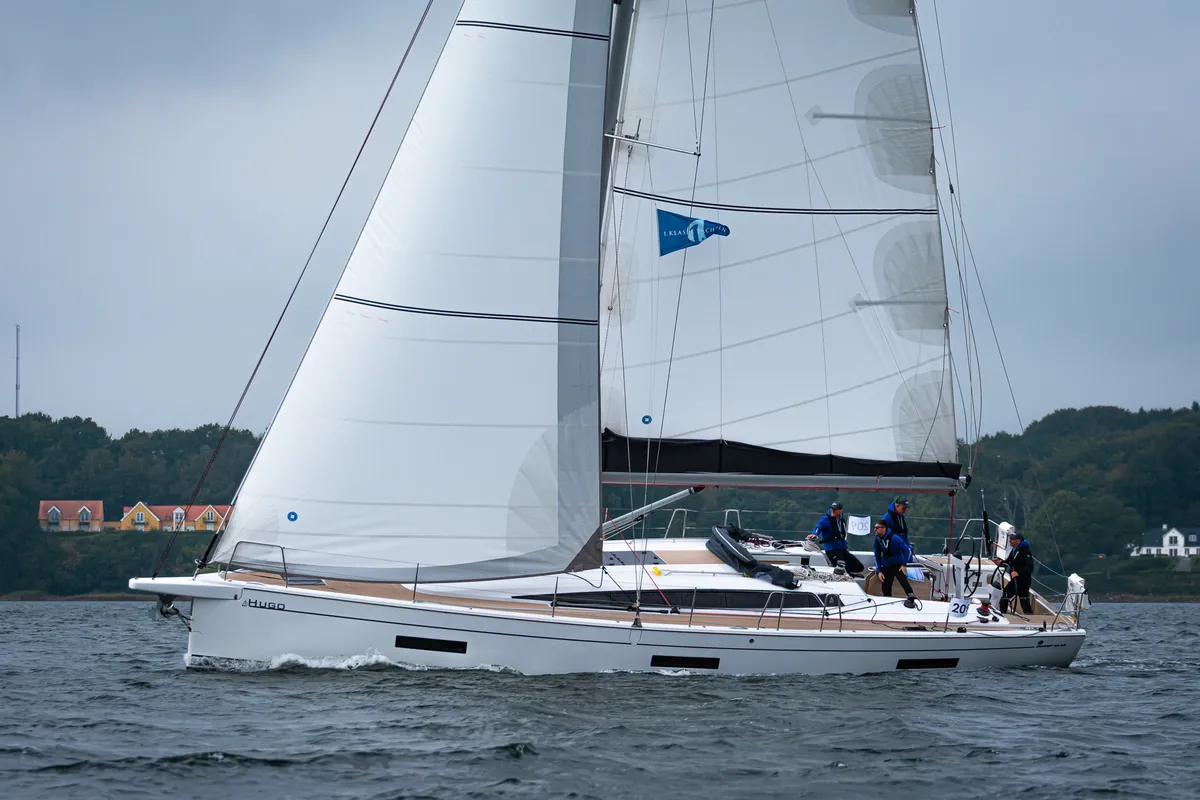 Exterior view of Hugo, a Dehler 46 SQ sailboat at Grad Pula, Croatia