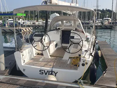 Cockpit of Svity, a AD Boats Salona 33 sailboat at Portorož / Portorose, Slovenia