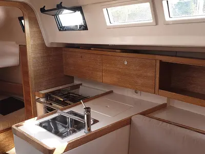 Galley of Svity, a AD Boats Salona 33 sailboat at Portorož / Portorose, Slovenia
