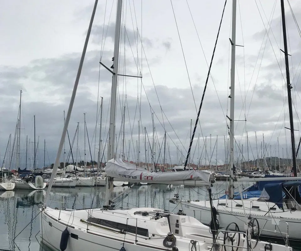 Exterior view of Svity, a AD Boats Salona 33 sailboat at Portorož / Portorose, Slovenia