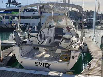 Cockpit of Svity, a AD Boats Salona 33 sailboat at Portorož / Portorose, Slovenia