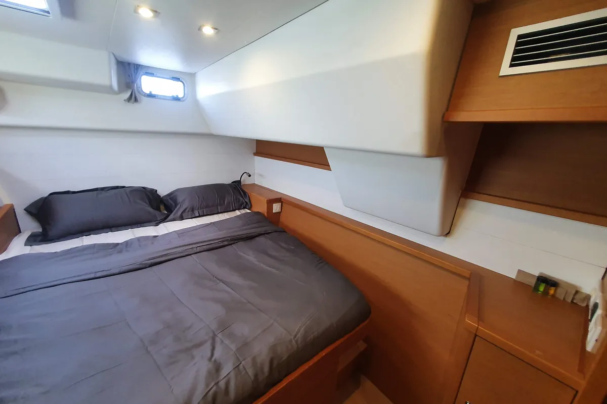 Cabin on ArMarg, a Lagoon 450 Fly catamaran at Baan Salak Phet, Thailand